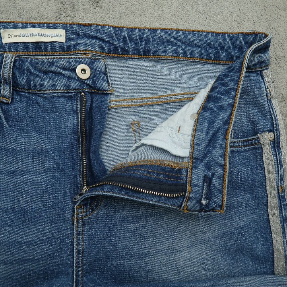 Pilcro Jeans Women's Fits 34x26 ( No Size Tag ) Blue High-Rise Cropped Denim - Picture 3 of 16